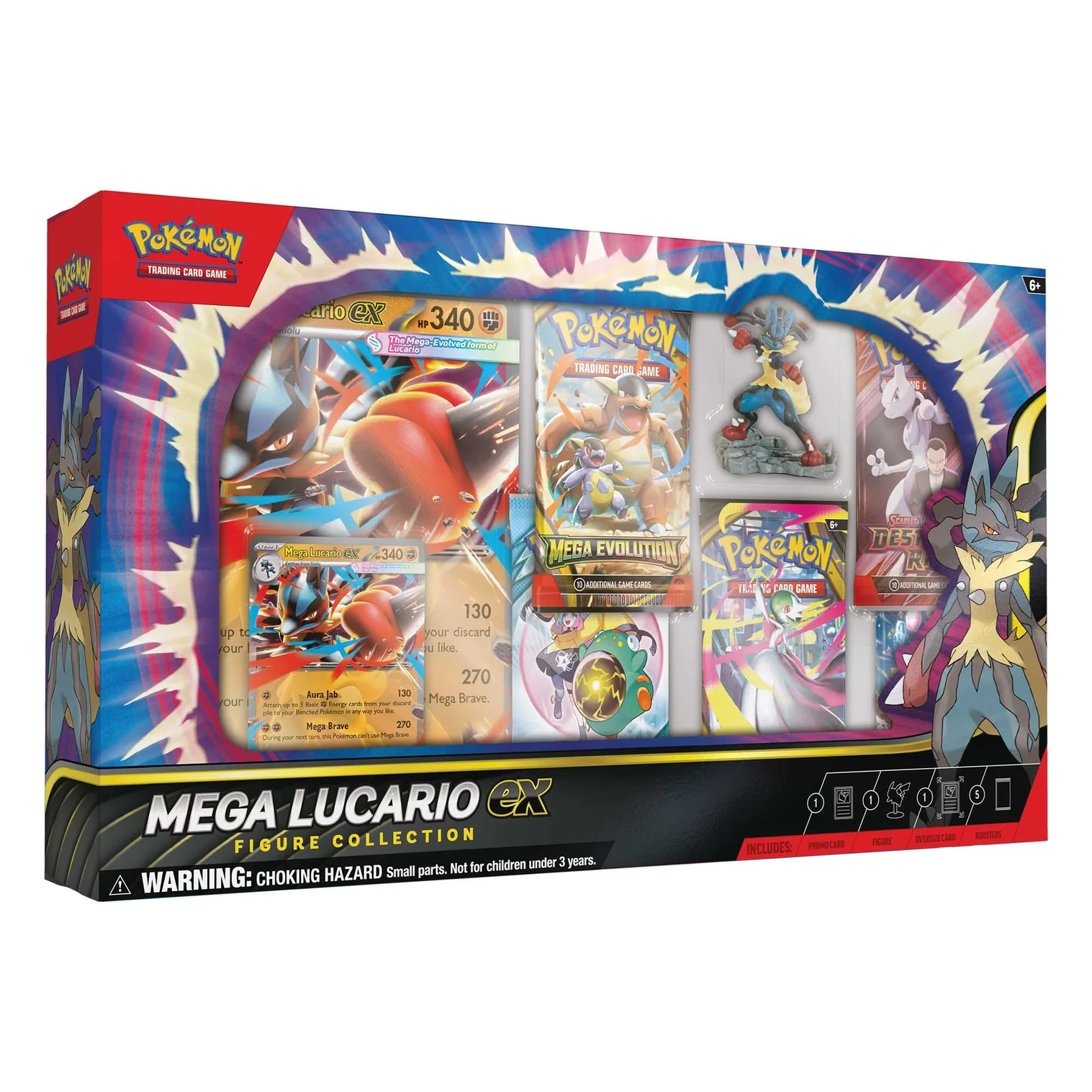 Pokemon TCG Mega Evolution Mega Lucario ex Figure Collection Box